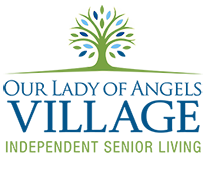 our lady of angels village independent senior living - logo